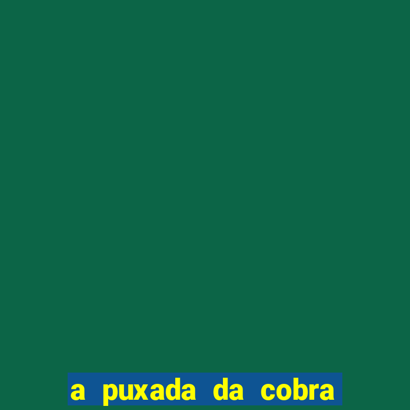 a puxada da cobra no jogo do bicho